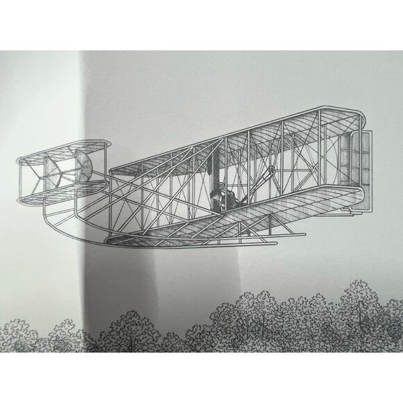 The 1905 Wright Flyer III over Huffman Prairie, Dayton Ohio by Kathy Gross - Picture 6 of 7